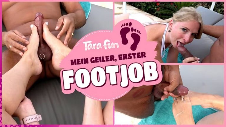 Mein geiler erster Footjob mit Dirty Talk Mydirtyhobby Tara Fun